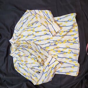 JINY p***ywillow printed blouse  with neck tie size small
